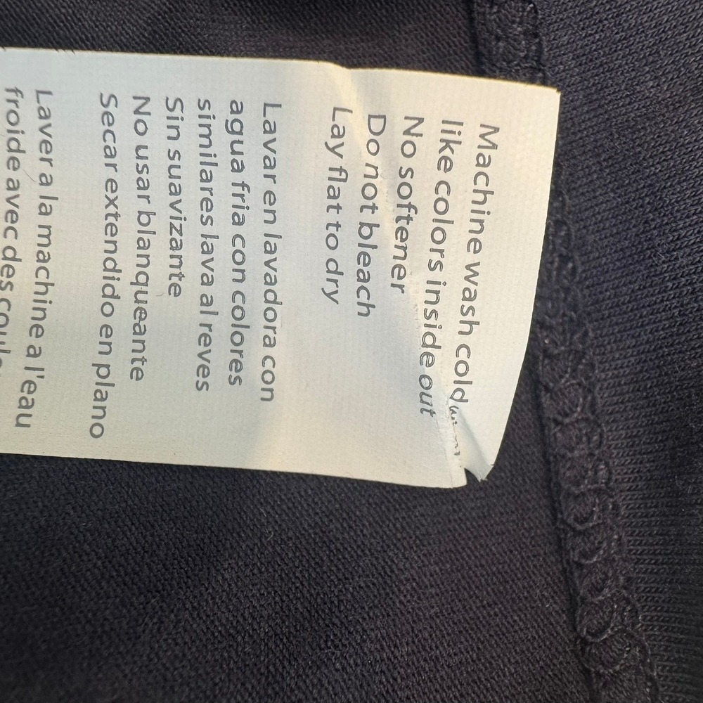 Fabletics Navy Blue Cropped Polo Shirt Womens Large Cotton Modal SS2252086-4870 - Picture 8 of 8